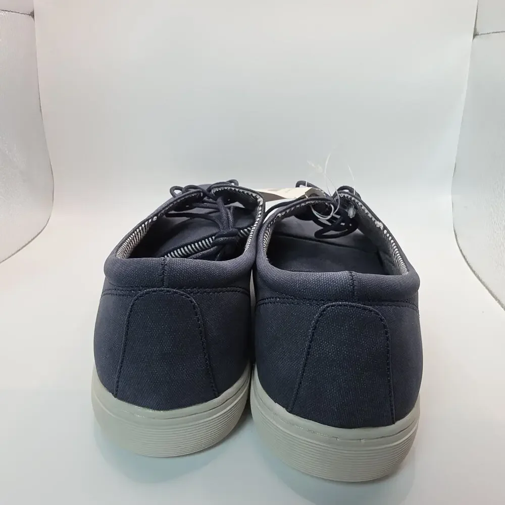 Flag & Anthem Men's Canvas Sneakers Size 8.5 Dark Navy Lace Up Casual Shoes NWT